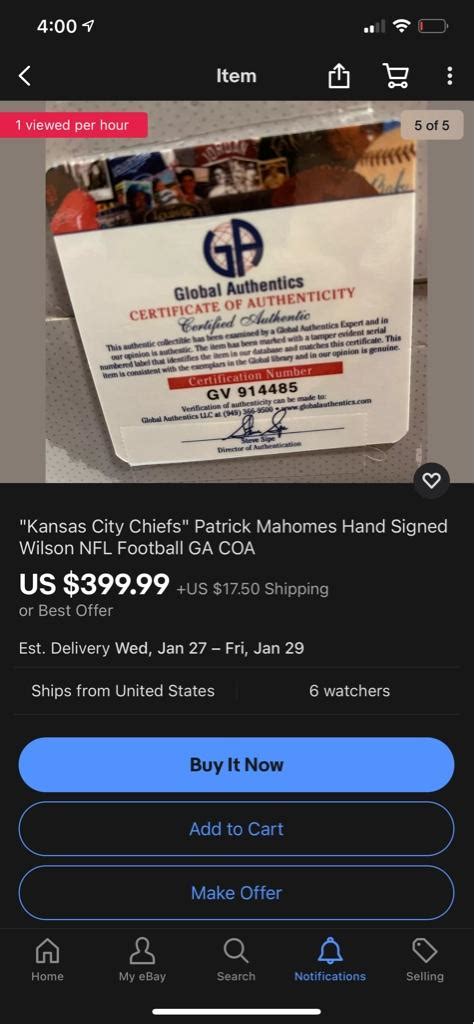 EBay Scam: DO NOT BUY AUTOGRAPHS WITH COAs FROM .